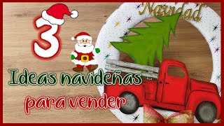 3 IDEAS NAVIDEÑAS PARA VENDER 2023 - Manualidades para navidad - Christmas crafts to sell