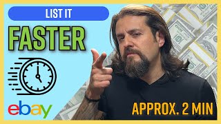 How to List Faster on eBay in 2 Minutes