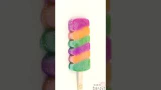 Colorful Ice Cream Melting  #Shorts #TimeLapse #IceCream