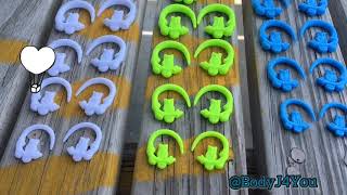 Neon Green Acrylic Owl Tapers BodyJ4You Gauges TP7003