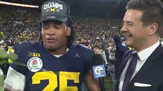 INTERVIEW: Michigan’s Junior Colson knew ‘something great was going to happen in the Rose Bowl’