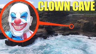 when you see this clown inside of Clown Cave, Do NOT go in the cave! Run away Fast!!