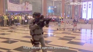 Singapore MOD - Counter-Terrorism Exercise At Changi Airport Terminal 3 [720p]