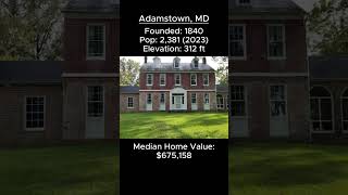 Random US Towns: Adamstown, MD #shorts