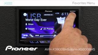 How To - AVH-X3800BHS - Favorites Menu
