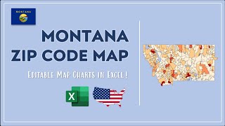 Montana Zip Code Map in Excel - Zip Codes List and Population Map