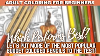 LET'S TEST MORE BUDGET-FRIENDLY COLORED PENCILS in AMAZON COLORING BOOKS | Which Performs Best?