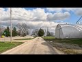 driving around tiny village redmon il in 4k video