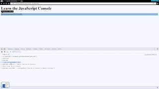 Easy JavaScript - Beginner JavaScript Tutorial - How to use the JavaScript Console (3)