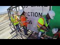 overhead freeway sign installation