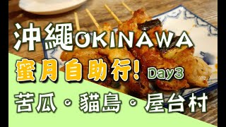 【日本/沖繩】Day3自助行│苦瓜漢堡│塔可餅│公車微教學│來去貓島吃天婦羅│居酒屋串燒│逛超市