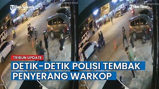 BREAKING NEWS: Terekam Video, Polisi Lumpuhkan Penyerang Warkop Megazone Panakkukang Makassar