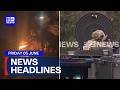 Gunman stand off with police; Crime scene declared after industrial blaze | 9 News Australia