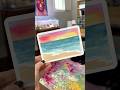 Simple watercolor beach