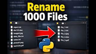 Rename 1000 Files in Seconds Using Python | Stop Doing It Manually
