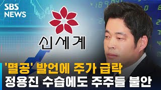 '멸공' 발언에 주가 급락…정용진 수습에도 주주들 불안 / SBS