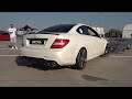 1200HP Mercedes C63 AMG GAD Motors (W204) - COLD Start, Revs, Drag Racing!