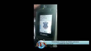 Amenazan con radio Matra de policía