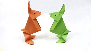Easy Origami Rabbit - How to Make Rabbit Step by Step - Jumping Paper Rabbit