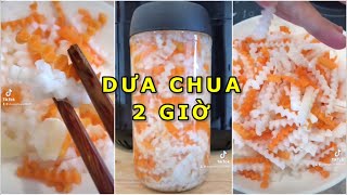 Cách làm dưa chua củ cải siêu tốc 2 giờ là ăn được | Củ cải ngâm chua | Huyền mê nấu mê ăn #shorts