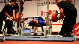 Dag André Mo - 300kg bench press -105kg WC 2013