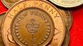 Britain UK 1/2 New Penny 1973 - Don’t Clean Your Coins!