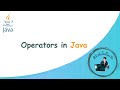 Operators in Java | Java Tutorial