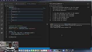 Python Programming 106 : Dictionary Exercise