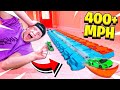 WORLD’S FASTEST HOT WHEELS TRACK! (400+ MPH)