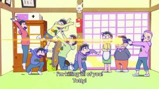 Osomatsu-san S2E13 - Todomatsu Shooting His Brothers