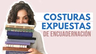 Encuadernación artesanal ~ Tipos de costuras expuestas ~ ACTUALIZADO