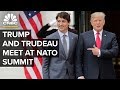 President Trump and Canadian PM Trudeau speak during NATO summit – 12/3/2019