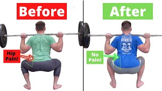 Fixing Hip Pain While Squatting (STRETCHES & EXERCISES)