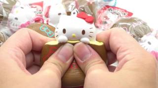 brown Hello Kitty chocolate yellow filling squishy