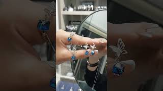 Gümüş swarovski dest 89 azn #gümüş #pandora #charms #shortvideo #sorts #silver #swarovski #rings