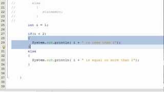 java: If statement - lesson 10