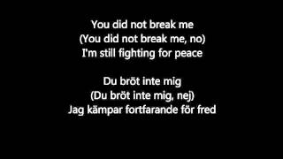 Sia - Elastic Heart Lyrics with Swedish Translation