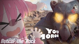 Hitori meets Sergeant Dornan in Fallout 2 / Bocchi the Rock meme / Bocchi the Rock in Fallout