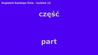 Tydzień 12 - Angielski Każdego Dnia #english