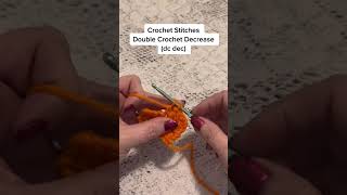 How to do a Double Crochet Decrease (dc dec) crochet tutorial