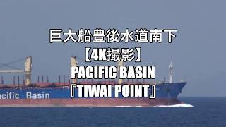 巨大船豊後水道南下【4K撮影】Pacific Basin『TIWAI POINT』