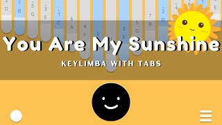 You Are My Sunshine l 17-key Keylimba cover with tabs and lyrics