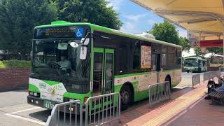 神戸市営バス　三菱ふそうエアロスター　125号車　40 (湊川公園回り)大日丘住宅前行き　神戸駅にて