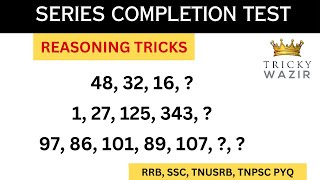 Reasoning Tricks in tamil | Number Series| TNUSRB SI, RRB, SSC, TNPSC