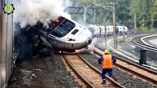 95 SHOCKING Train Crash Compilation Caught On Camera | Idiots In Cars | Best Of 2025 #1