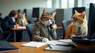 😻Cats at the Office🖊️😻 - Funny Cats Doing Human Things