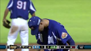 20140726-2 爆米花 國訓VS合庫 7下 克蘭德太神啦 單場第四支安打