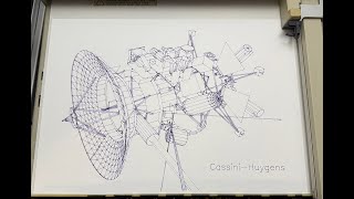 Cassini-Huygens HP-GL Plot on HP 9872C