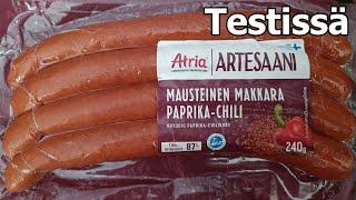 Makkaratesti #377 - Atria Artesaani Mausteinen Makkara Paprika-Chili