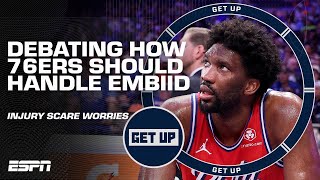 The 76ers' success HINGES on Joel Embiid's health 😬 Worth the risk to play him i
